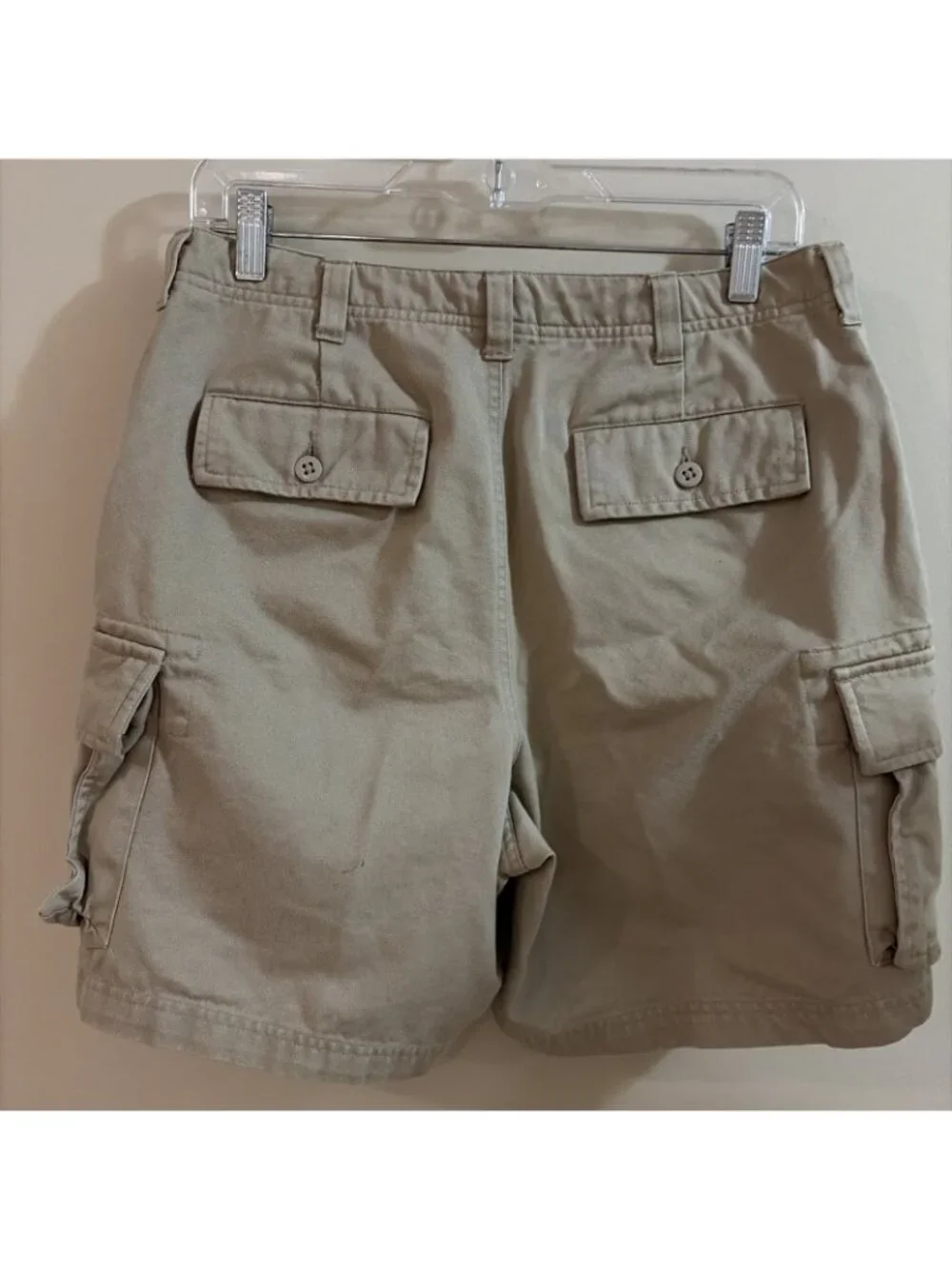Lands' End Men's Cargo Short Size 32 Khaki 6.5